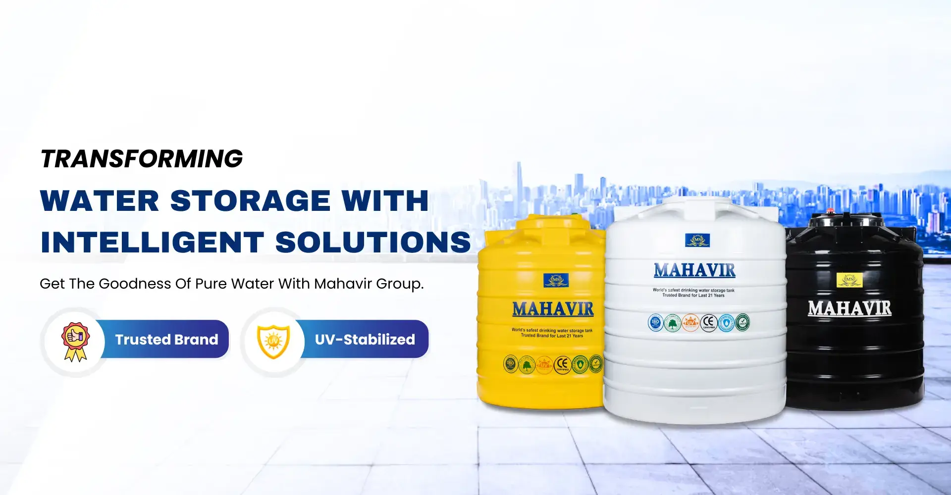 A Guide to Different Types of Water Tanks Offered by Mahavir Group