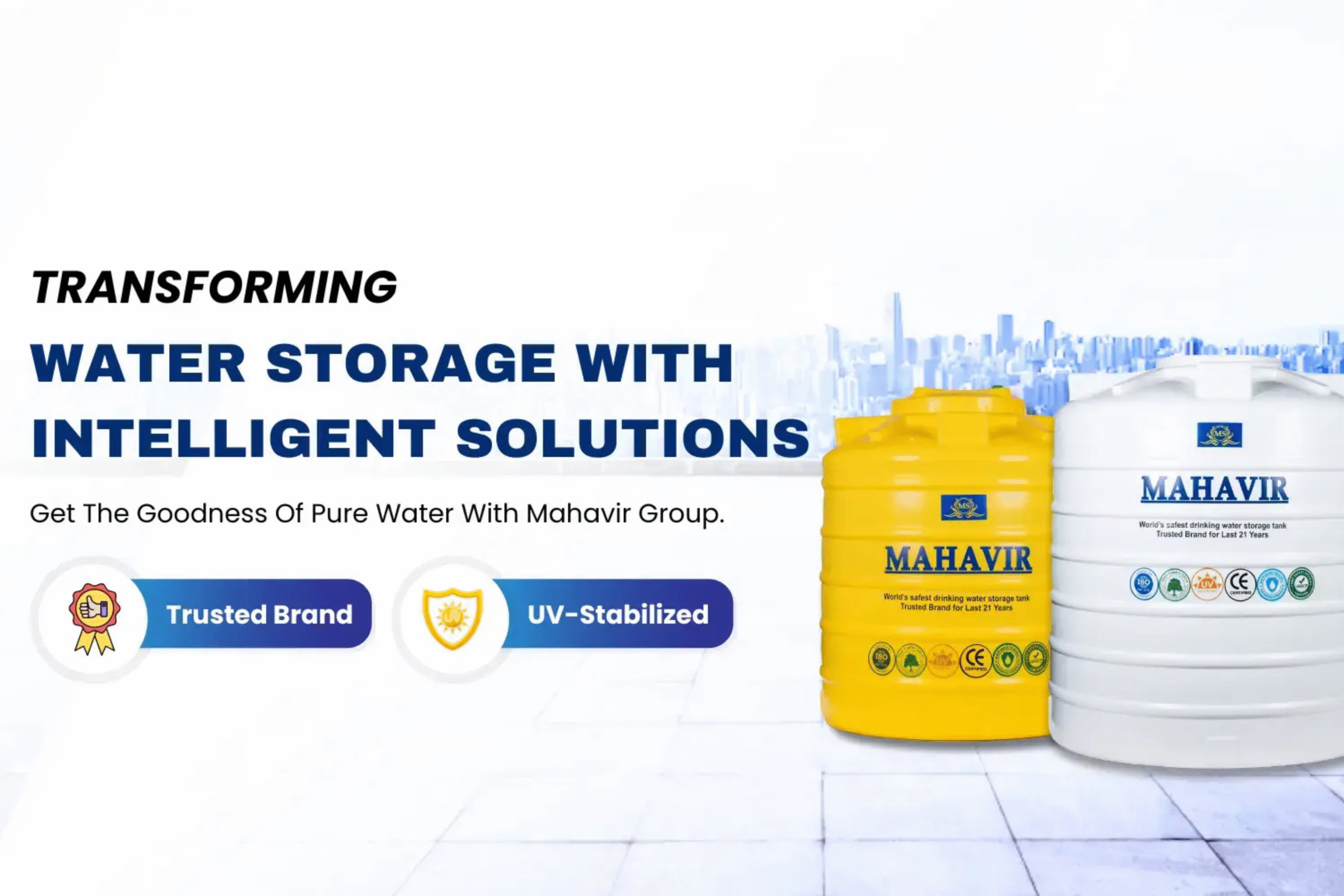 A Guide to Different Types of Water Tanks Offered by Mahavir Group