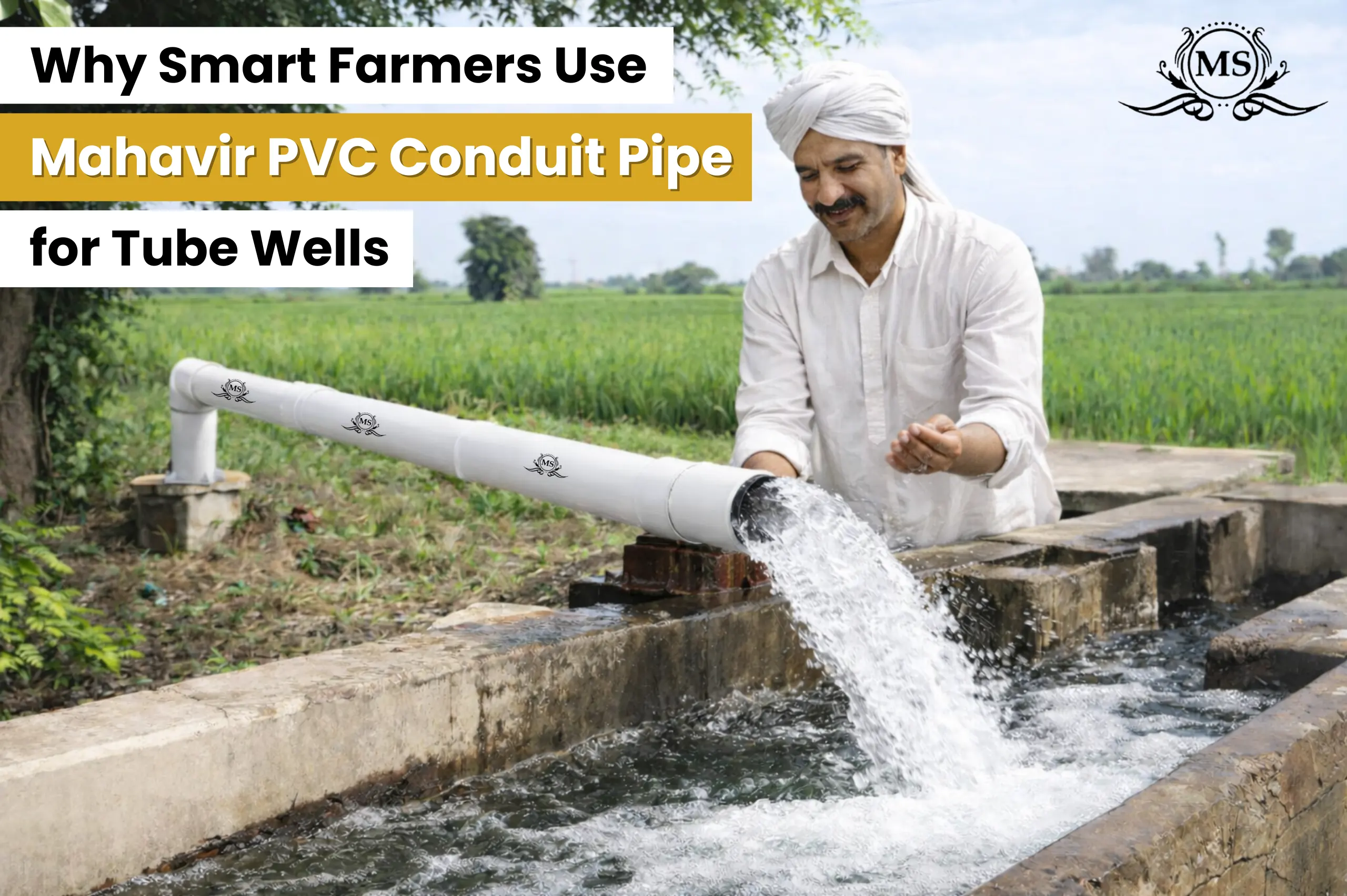 Why Smart Farmers Use Mahavir PVC Conduit Pipe for Tube Wells.