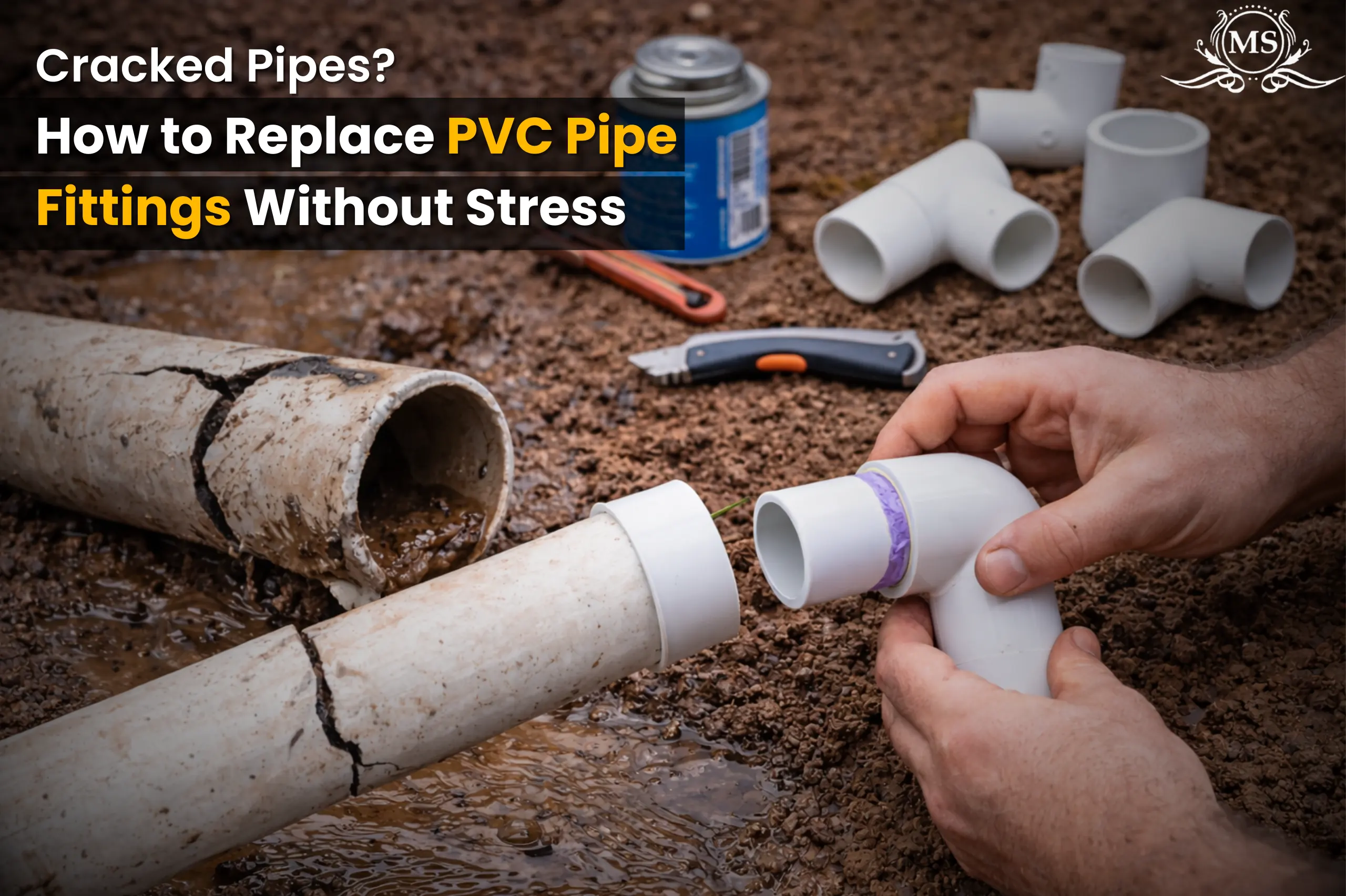 Cracked Pipes? How to Replace PVC Pipe Fittings Without Stress