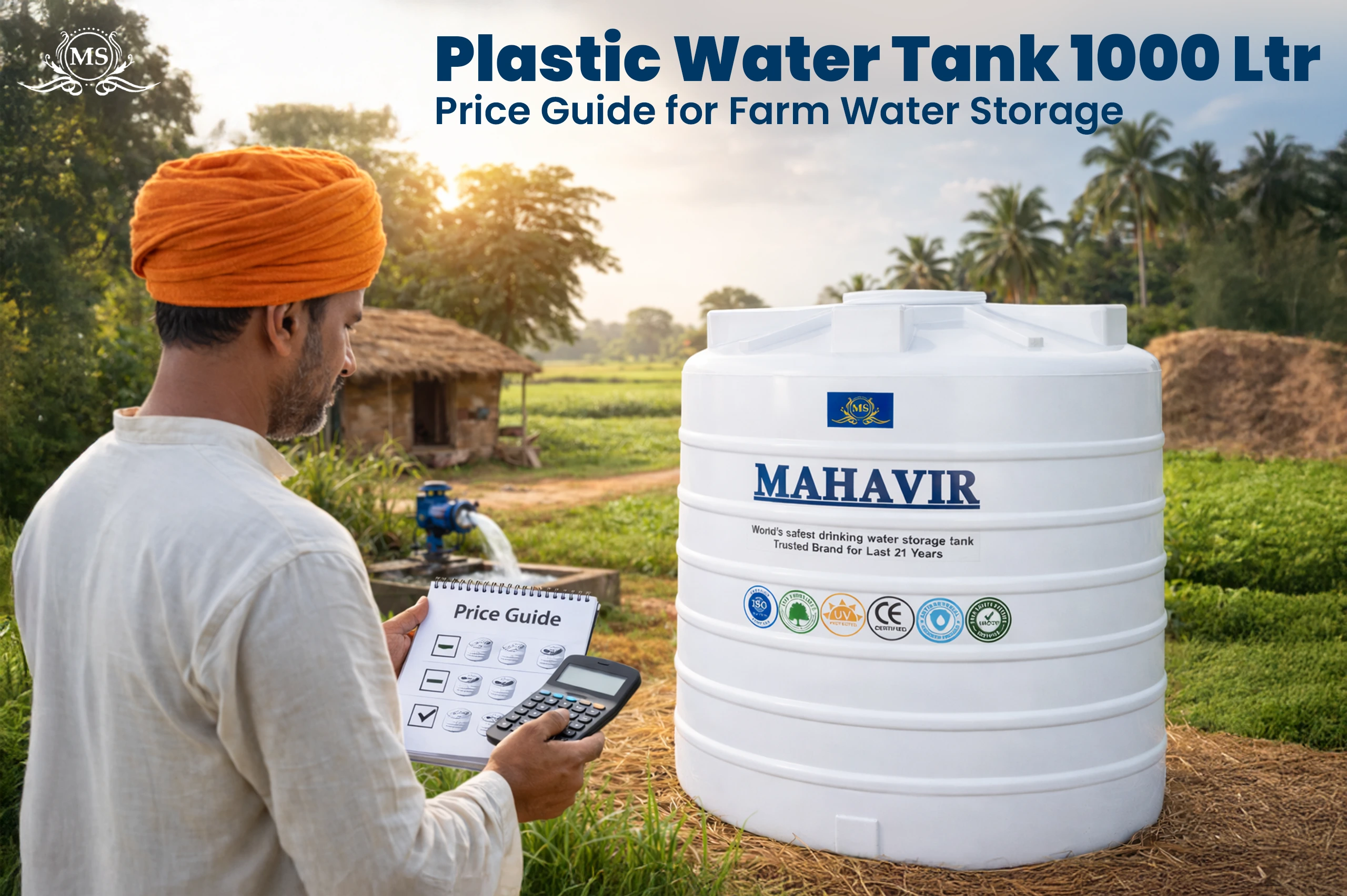 Plastic Water Tank 1000 Ltr Price Guide for Farm Water Storage