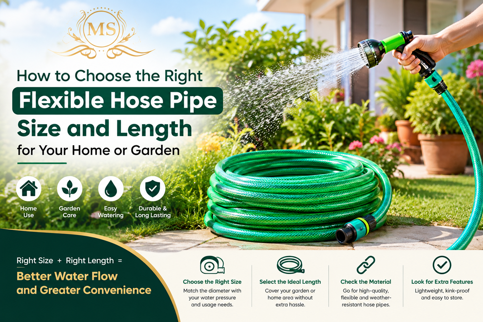 flexible hose pipe for garden